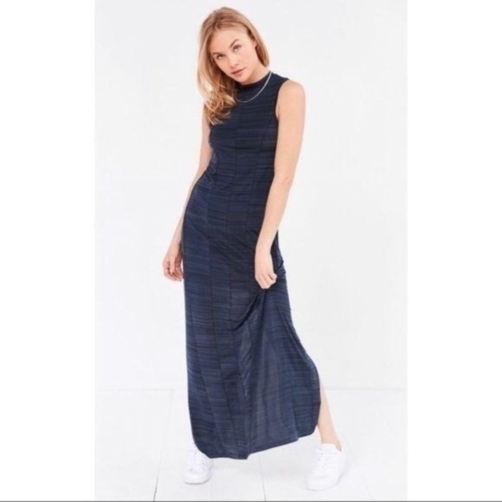 UO Silence + Noise Mock Neck Maxi Dress